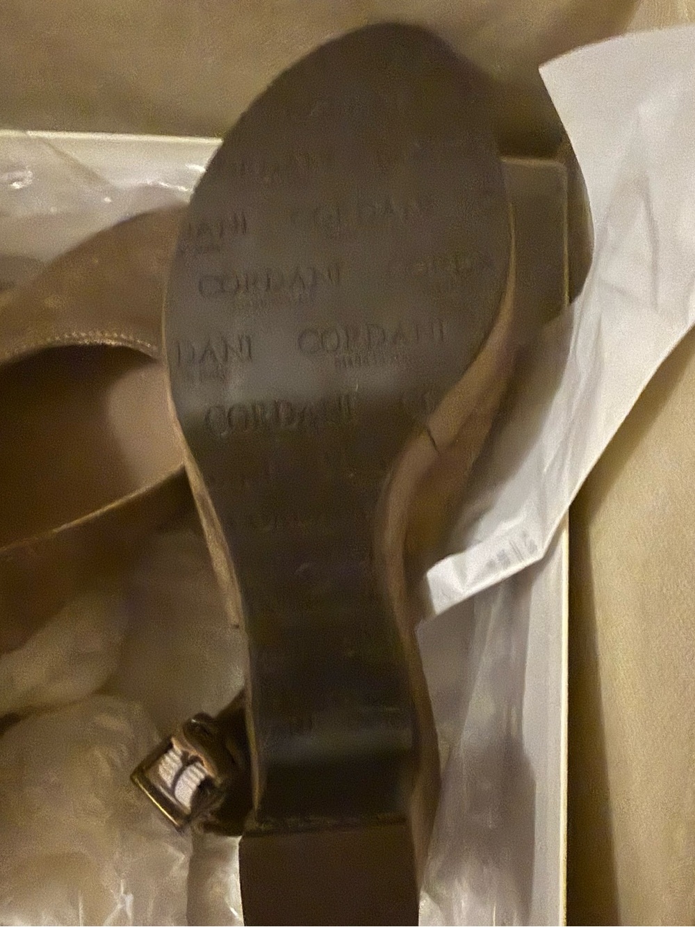 Cordani Torrie Italian Suede Slingback Platform Heels EU 36 US 6 NIB - Picture 10 of 10
